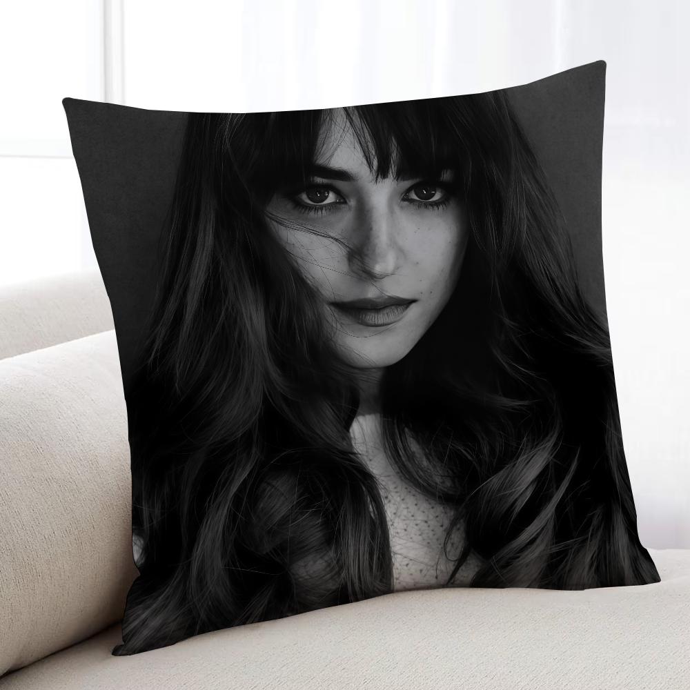

Actor DDakota Johnson cushion cover Home Bedding Sofa living Room pillowcase Simple Soft Skin Cushion Cover Party Gift 30x30cm