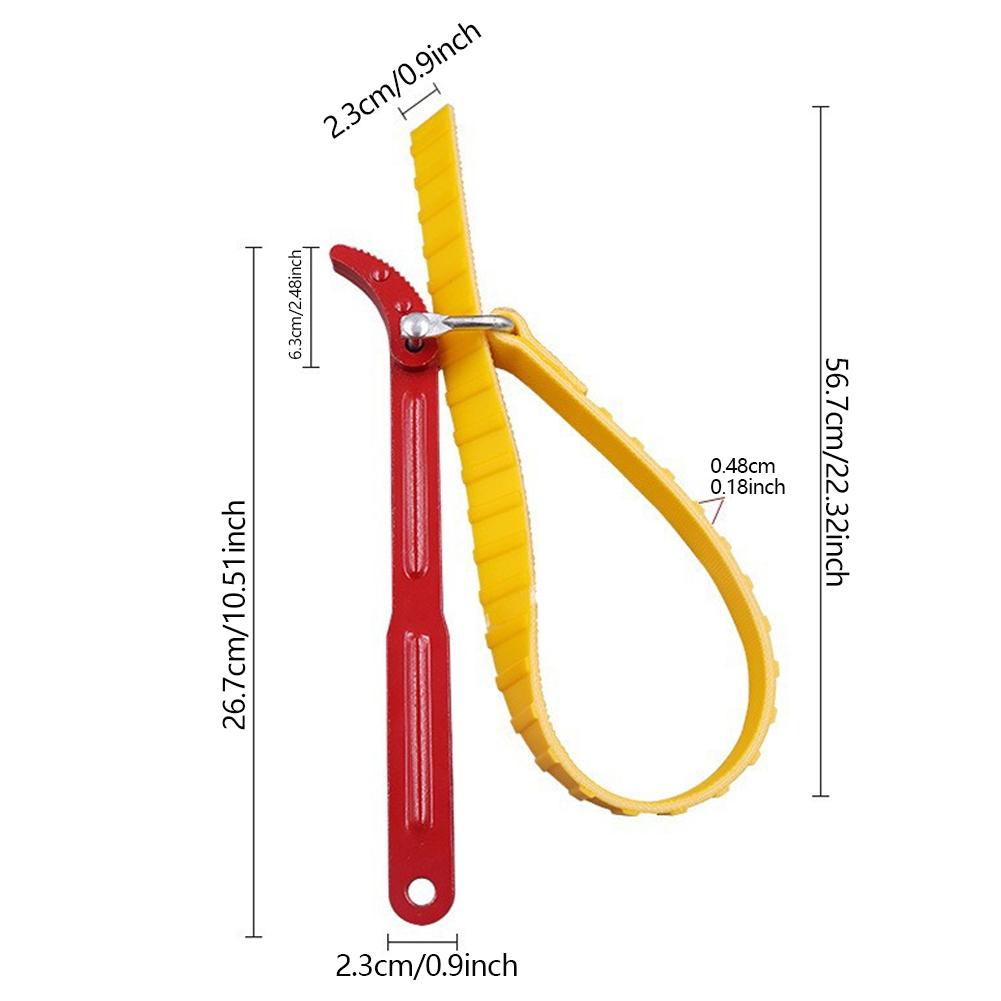 Adjustable 8/12in Belt Wrench Oil Filter Puller Strap Spanner Strap Opener Opener Strap Chain Tool Disassembly Cartridge