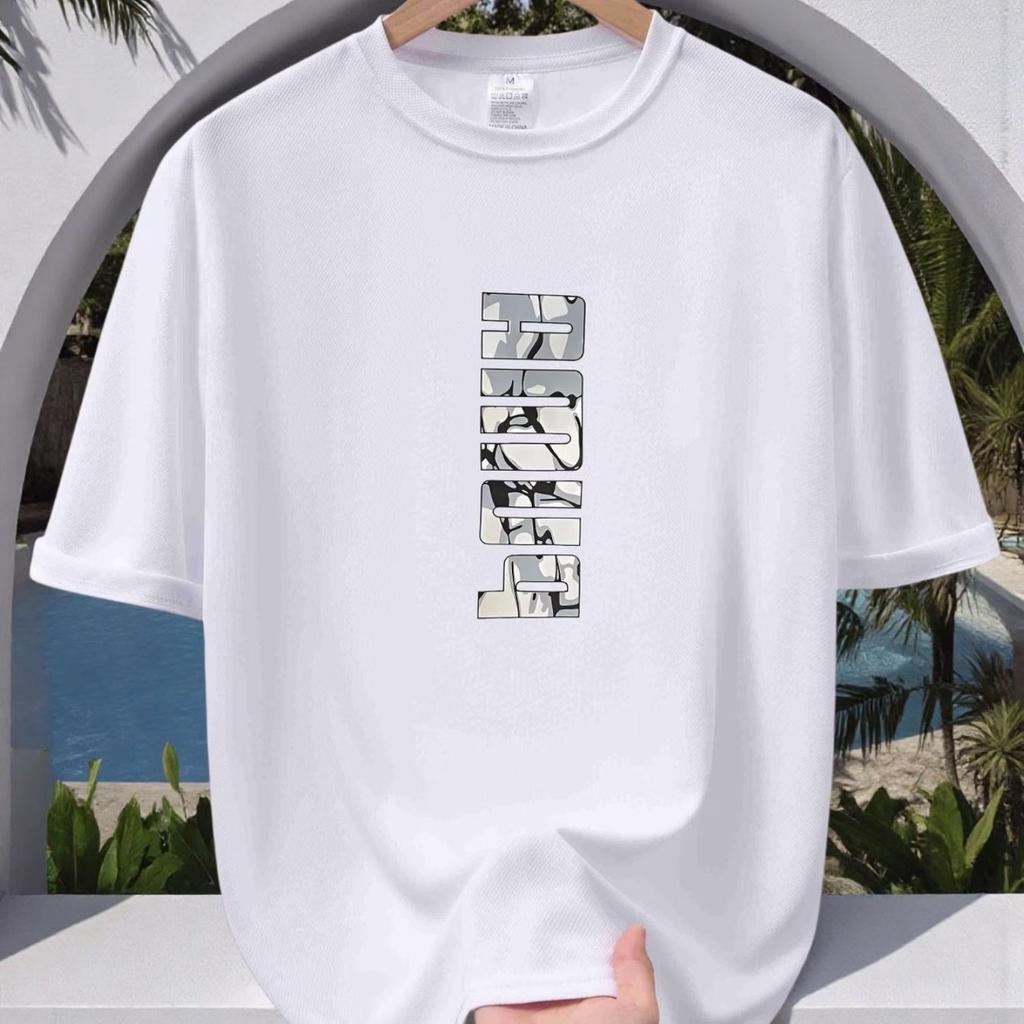New 2026 Unisexs Outdoor Casual Tshirt Premium Printed Crewneck Design Slightly Stretchy And Breathable