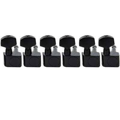 Musiclily Pro Gitarrenmechaniken für Fender E-Gitarren Schwarz 6-Pin 2-Pin Strat/Telecaster Gitarren,