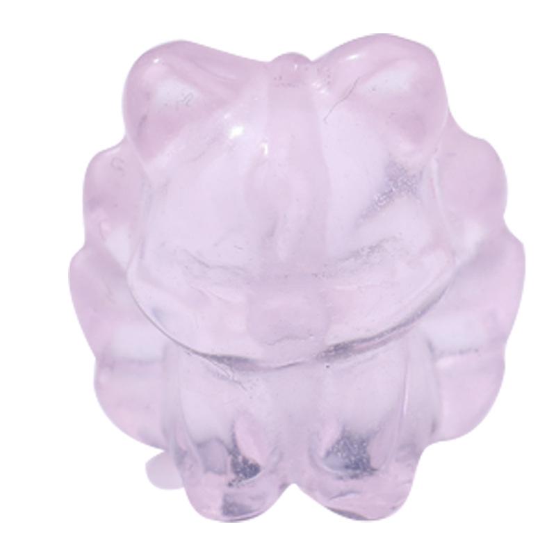 Piezoelectric Rose Quartz Nine-Tail Fox & Bear Crystal Jewelry DIY Carved Accessories