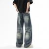 Winter Spring Vintage Wide Leg Denim Pants Men Streetwear Casual Fashion Jeans Trousers