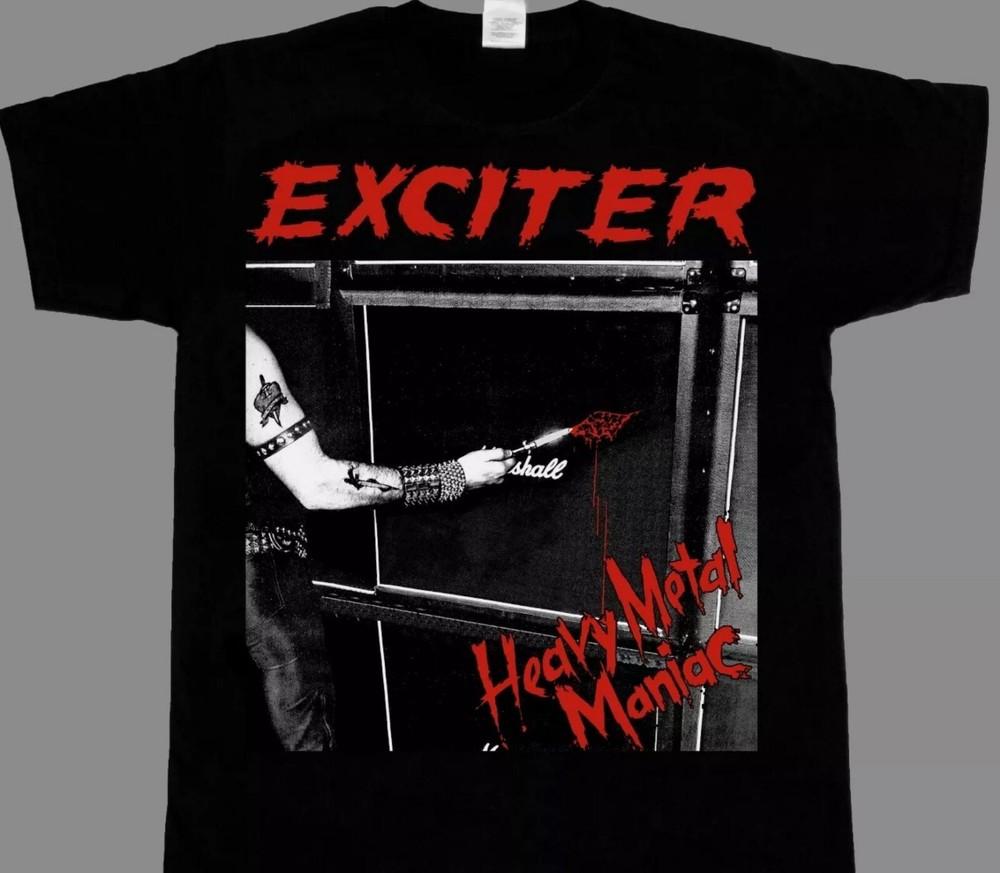 

EXCITER HEAVY METAL MANIAC_83 NEW BLACK T-SHIRT 345XL Unisex T-Shirt XXXXL