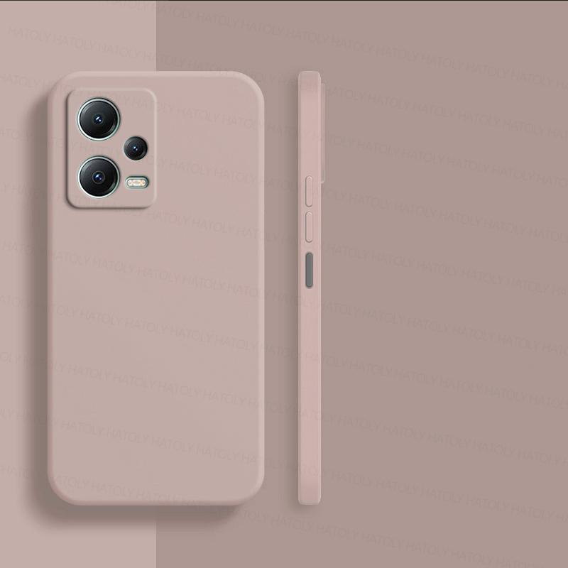 

Для Xiaomi Redmi Note 12 5G чехол Xiaomi Redmi Note 12 Pro Plus 5G чехол оригинальный TPU противоударный жидкий силиконовый чехол для задней панели телефона Note 12Pro 5G Global розовый