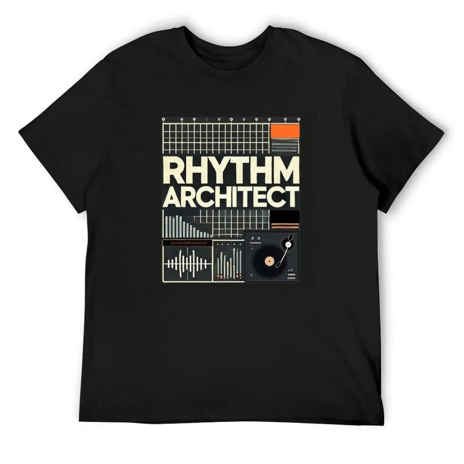 House Music Lover DJ Design - Rhythm Architect T-Shirt funny gifts anime figures anime tshirt mens graphic t-shirts anime S