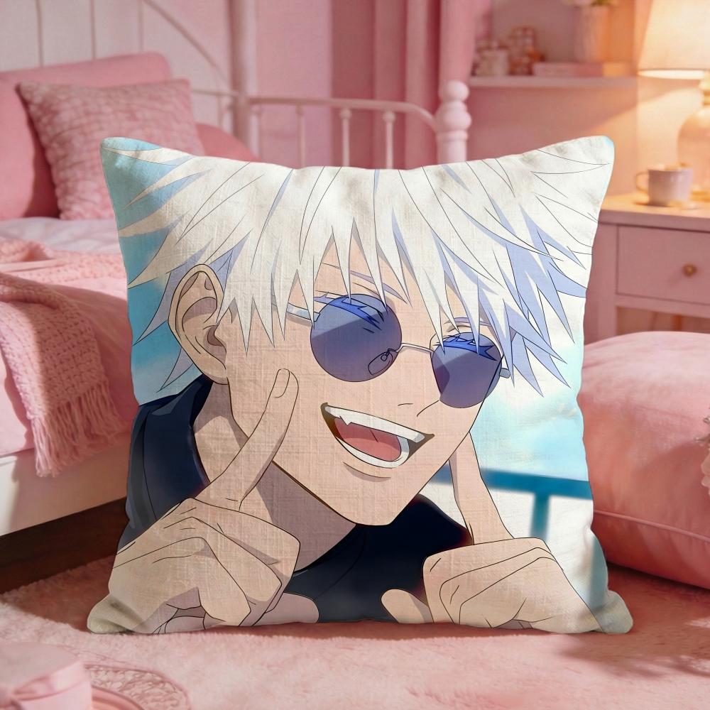 

anime jJujutsu Kaisen Cushion Cover Premium Comfort Reversible Pillow Cove Two in One Design for Any Room Car Interior 30X30cm