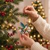 24 Day Advent 2D Acrylic Calendar 24-Day Christmas Garden Calendar Hummingbird Countdown with Decorations Bird
