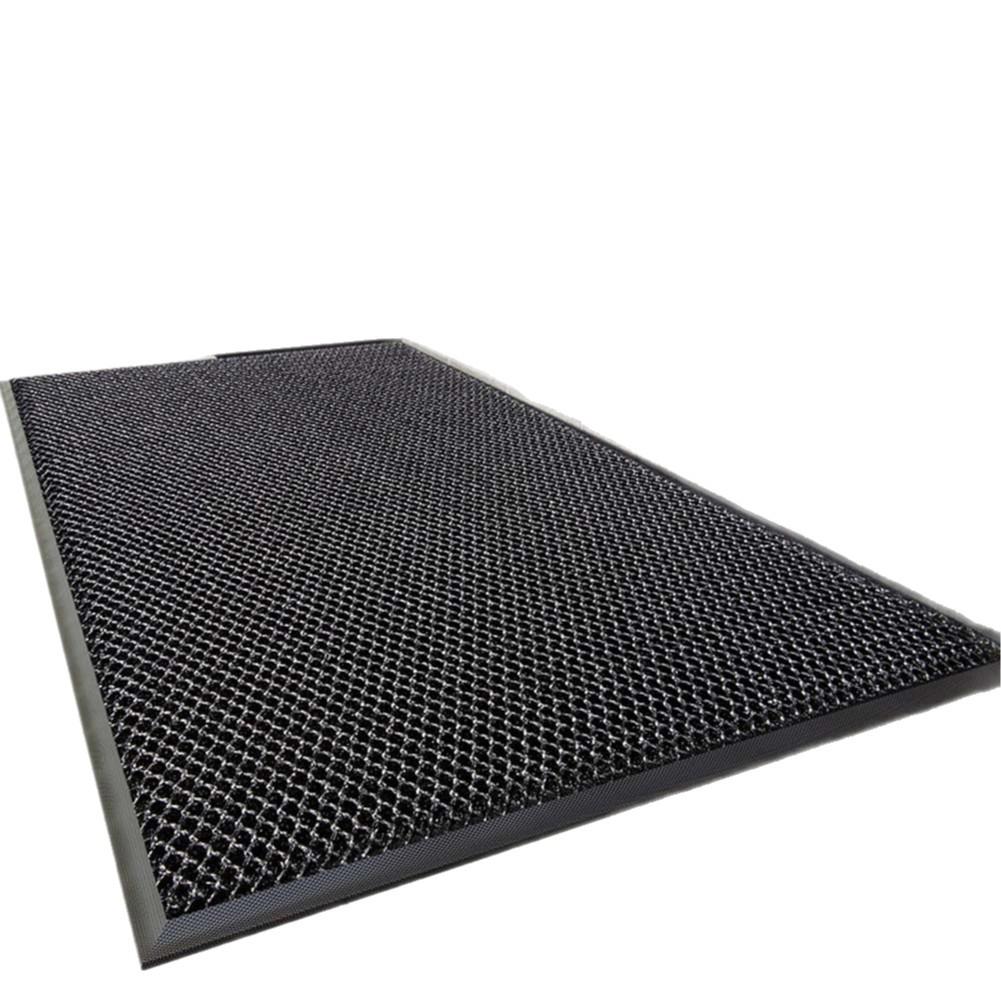 Solid Color Stretch Mesh Stain-Resistant Entrance Floor Mat - Easy to Clean for Hallway and Doorway