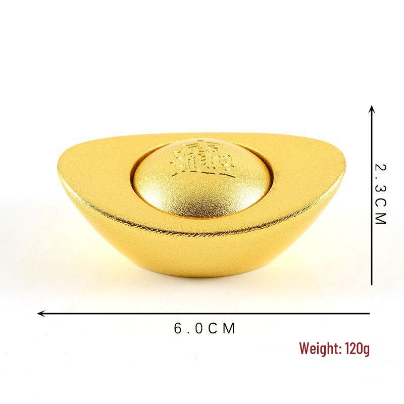 

Rotatable Brass Gold Alloy Ingots Spinner Metal Ornaments for Handheld Decompression