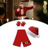 Christmas Knitted Headwear Head Wrap Scarf Gloves Thicken Neck Warmer Comfortable Warm Hand Covering
