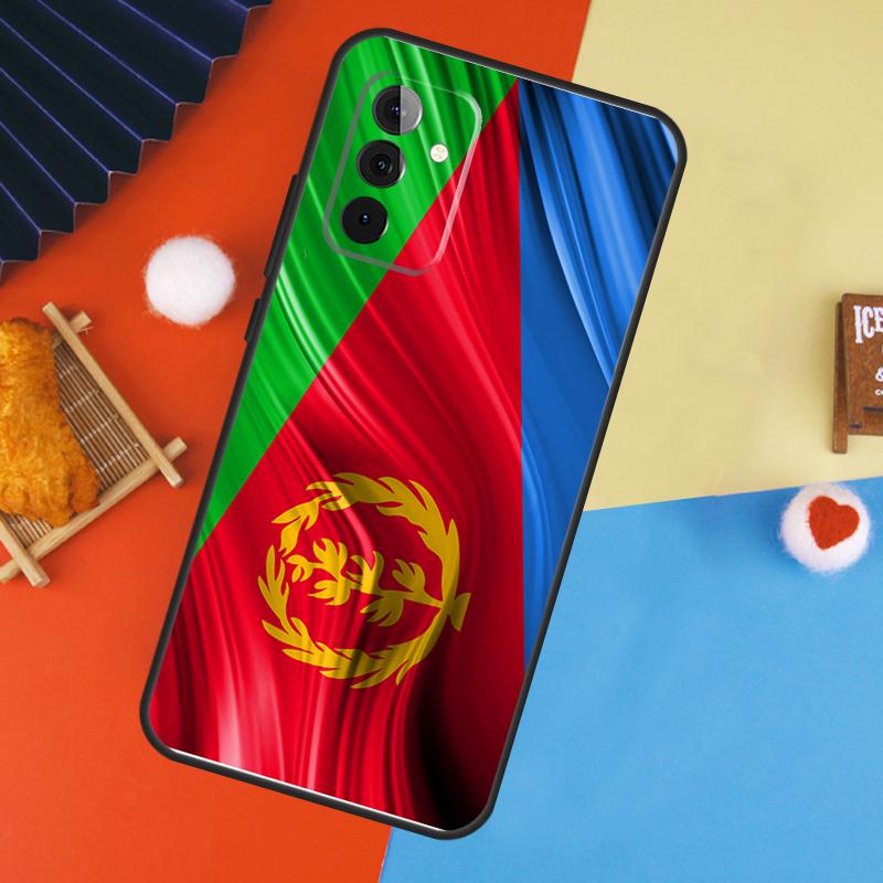Eritrean Flag Case For Samsung Galaxy A53 A33 A13 A54 A34 A14 A56 A36 A16 A06 A12 A32 A52 A35 A17 A15 A55