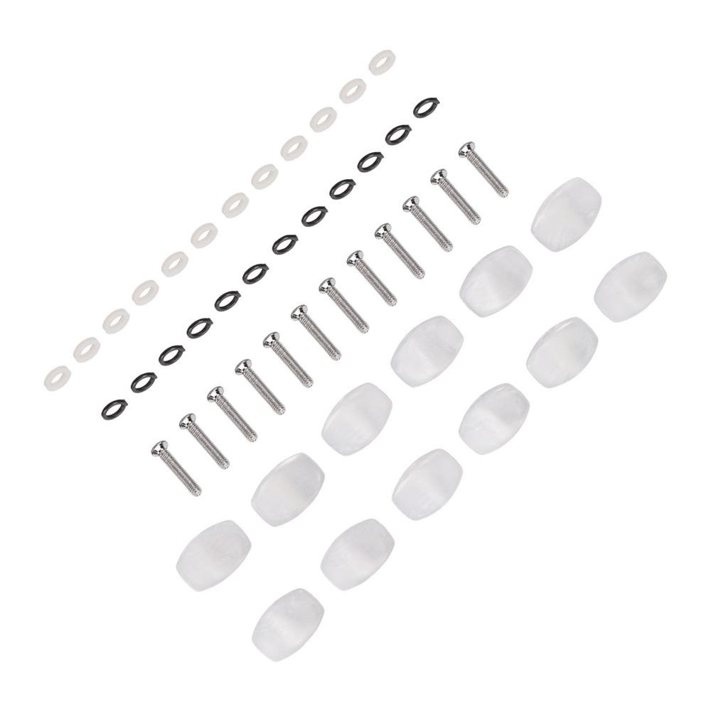 12PCS Plastic Material Machine Head Tuner Screws Washers Included Tuning Key Buttons  For Guitars