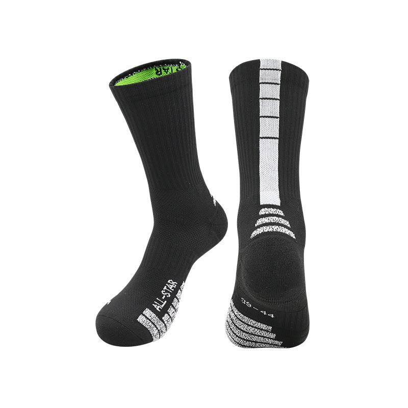 Summer Long Tube Towel Bottom Basketball Socks Men'S High Elastic Wear-Resistant Men'S Adult Sweat-Absorbing Sports Socks Youth