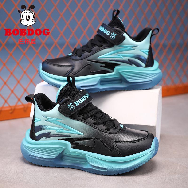 Babu Bean Classmate Girls' Sneakers Autumn and Winter 2025 New Leather Surface Waterproof Boys Soft Sole Lightweight Children's Running Shoes