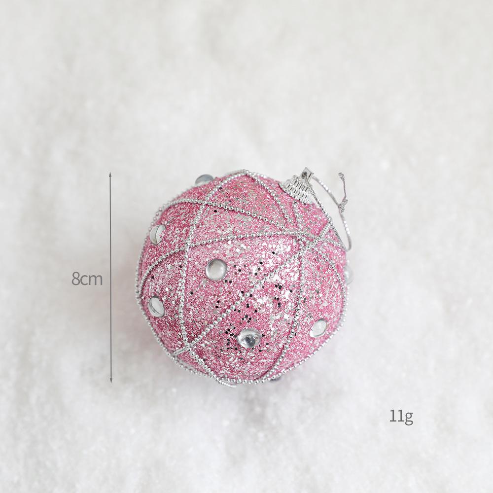 Pink Foam Christmas Ball Ornament - DIY Tree Decoration Topper