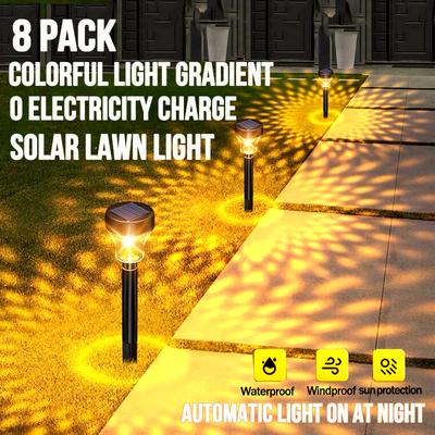 LED Solar Projection Light Outdoor Garden Lawn RGB Landscape Lighting Christmas Atmosphere Light Family Holiday Party Courtyard Decoration