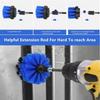 ETOUPA 8 Piece Drill Brush Attachment Set Power Cleaning Scrub Brush Kit with Extended