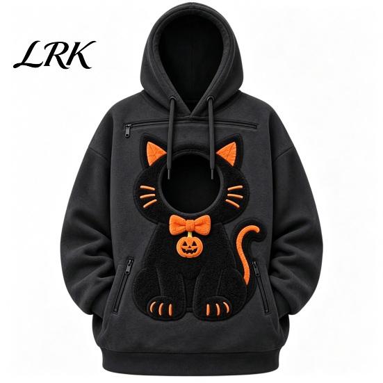 Pet Carrier Hoodie Unisex Pouch Christmas Hoodie, Cute Dog Cat Hooded Sweatshirt with Warm Kangaroo Graphic, Cozy Fleece Lined Animal Holder Pullover