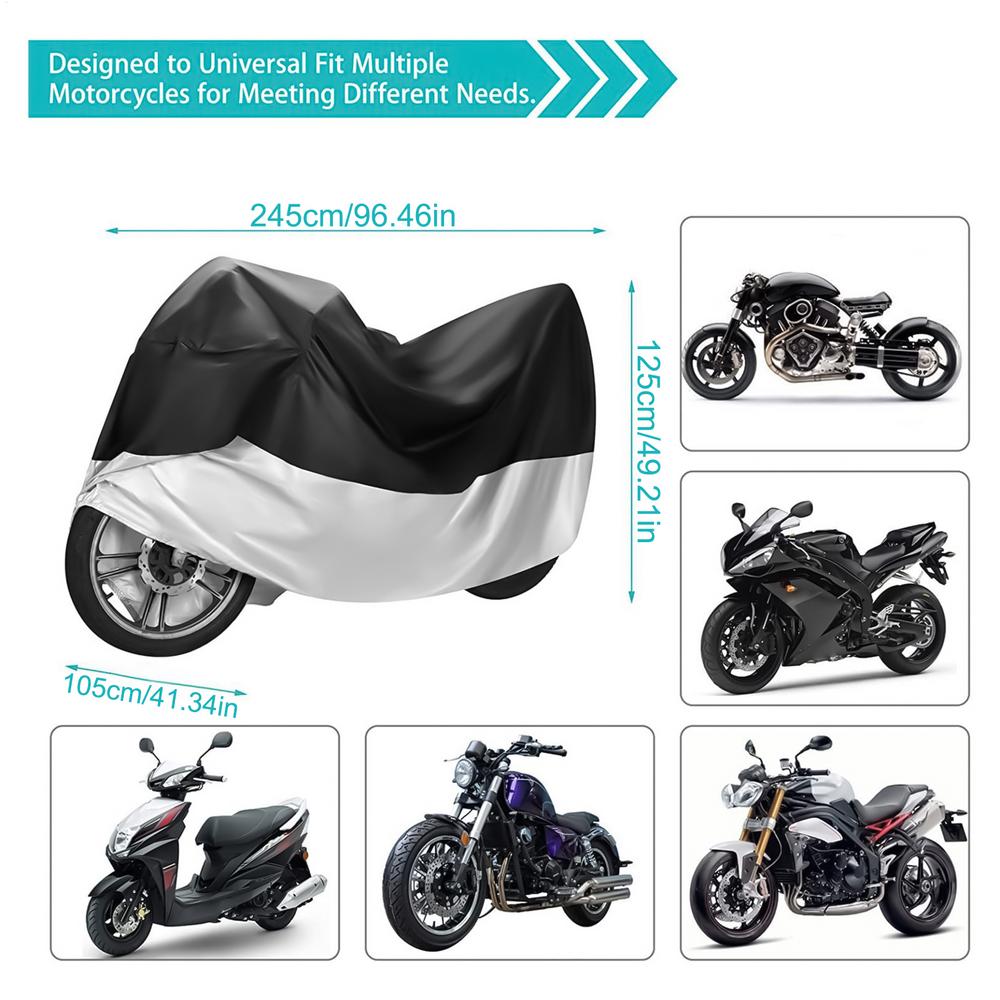 Motorcycle Cover Windproof Rainproof Umbrella Cloth Covers Motorbike Sunshade Covers Outdoor Motor Bike Covers Dropship
