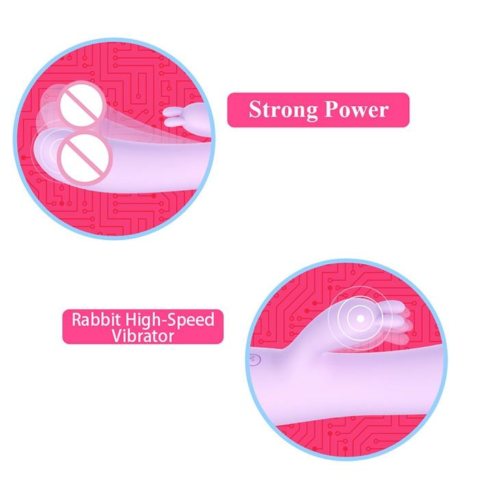 Leten Rabbit G Spot Clitoris Super Soft Massager Stimulator Rabbit s