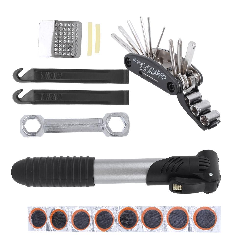 Bike Tools Kits MultiFunction Bike Tire Repairing Tool Essential Cycling Tools Bag