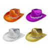 Bridal Panama Hat Jeweled Rhinestones for Women Bride Hat Sparkling Rhinestones Bridal Caps Photo Props