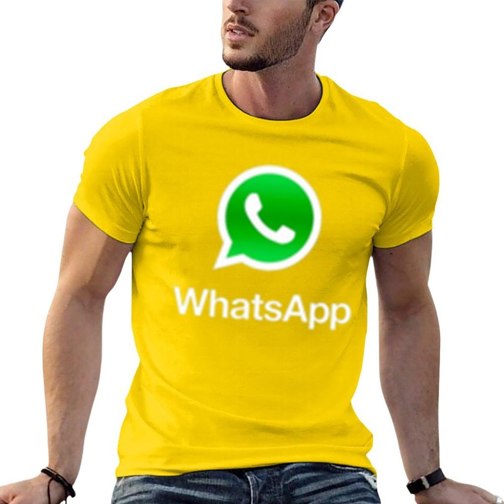 WhatsApp T-Shirt-Personalisierung, Ästhetische Kleidung, Grafik-Shirts, Herren-T-Shirts mit Grafik