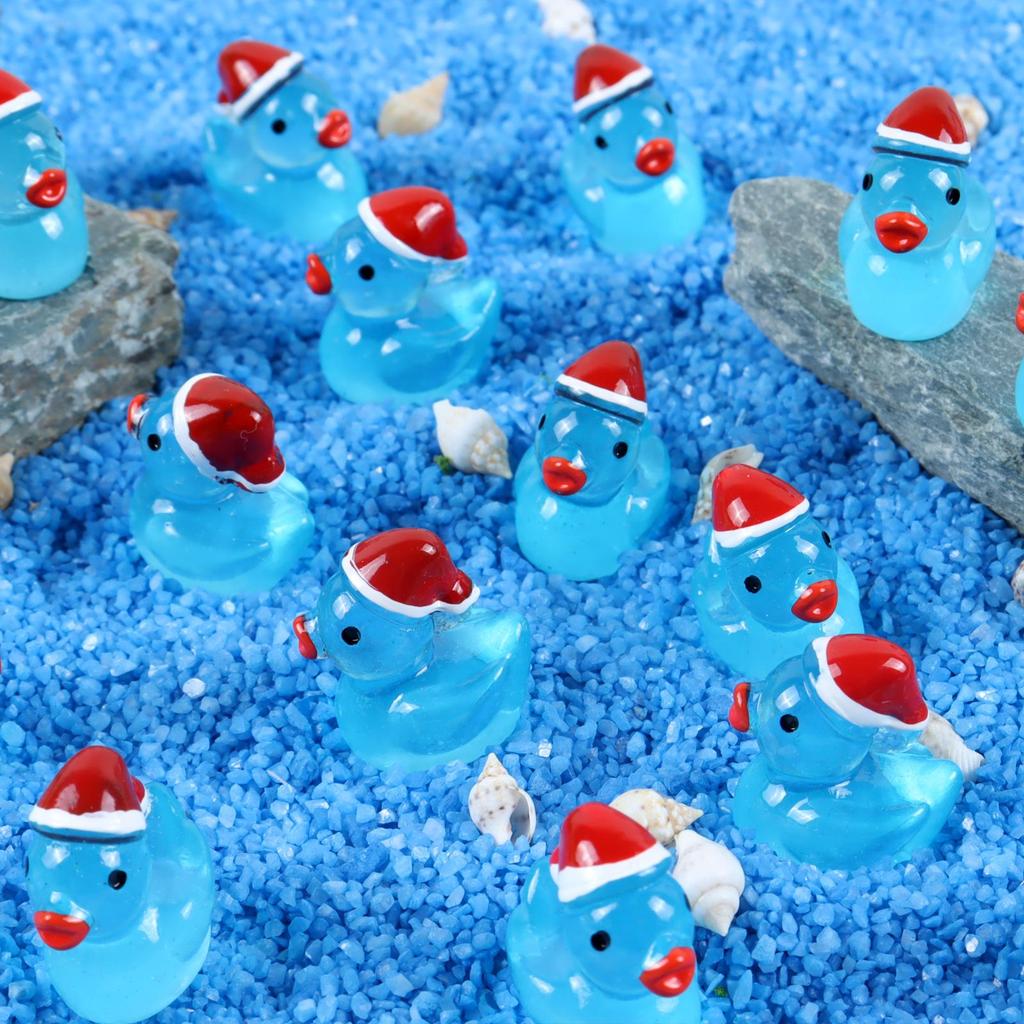 Luminous Christmas Mini Yellow Duck Resin Ornament