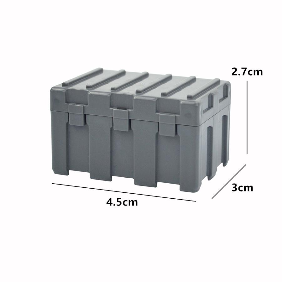 4Pcs WW2 Military Weapons Box Model Building Blocks Construction Toy Guns Case Bricks MOC SWAT Equipment Weapon Box for Kids
