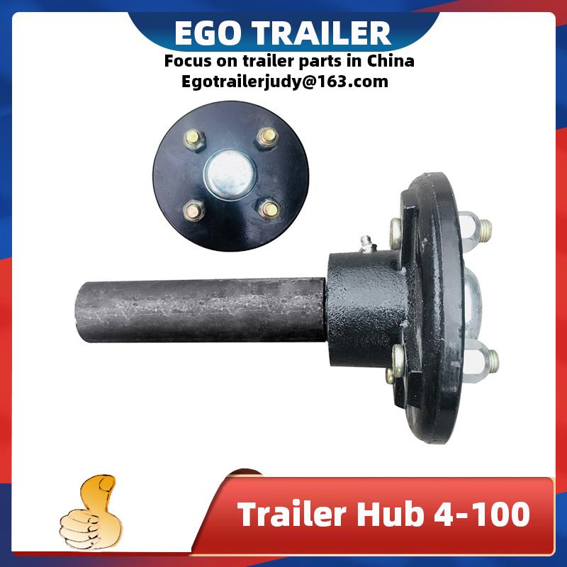 Ego 2PCS  trailer axle trailer half axle trailer hubs 4-100 trailer parts price for pair