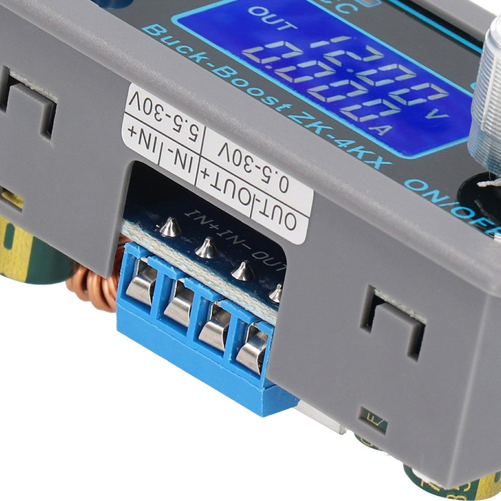 LCD Display DC Programmable Supply 4A Buck Boost Converter Variable Voltage Regulator  DIY Projects