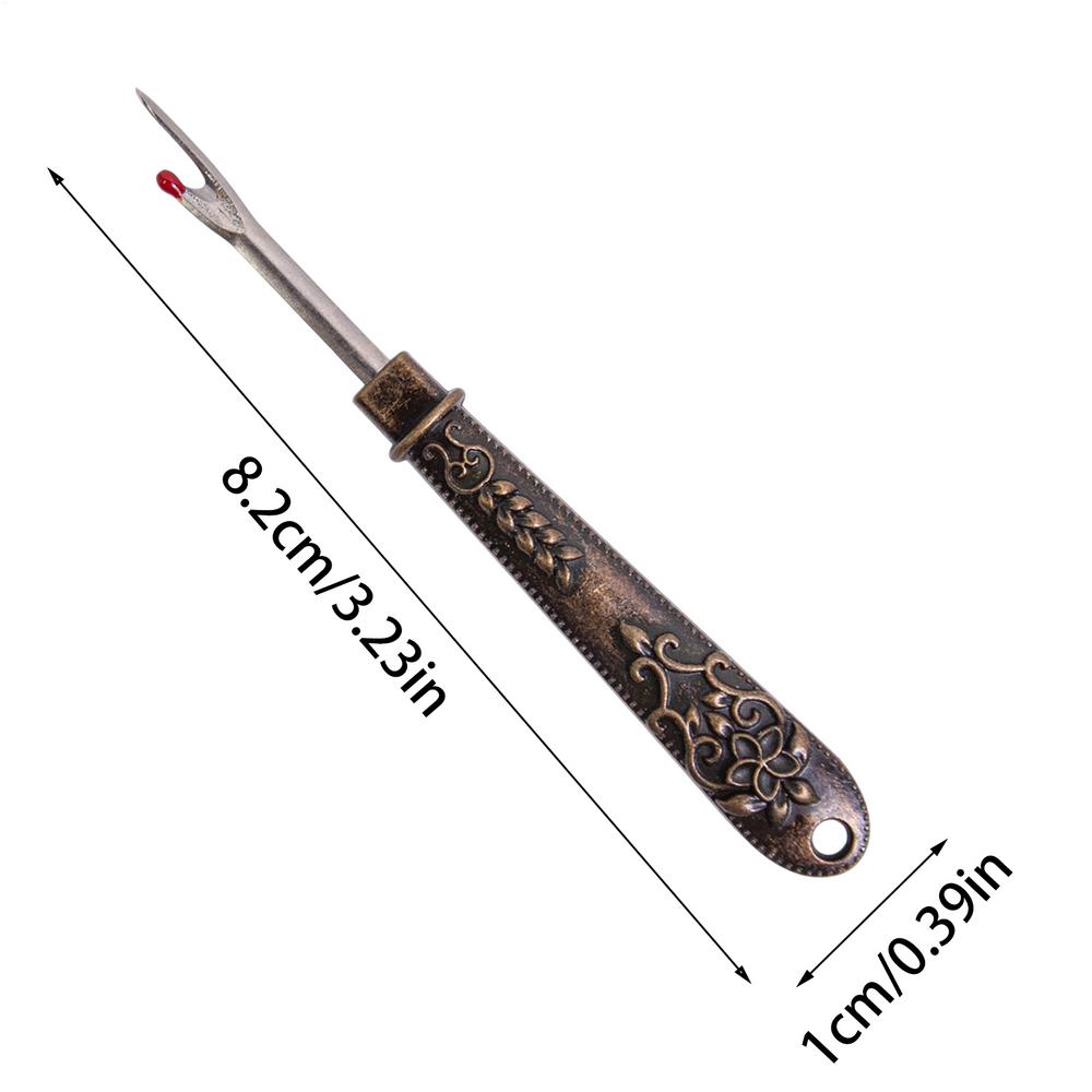 1pc Retro Seam Ripper Vintage Thread Ripper Tool Multi-Purpose Thread Seam Cutter Metal Seam Ripper Unpicker For Needle Work