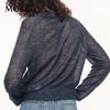 MO&Co. Women's Sheer Short Lapel Knit Cardigan