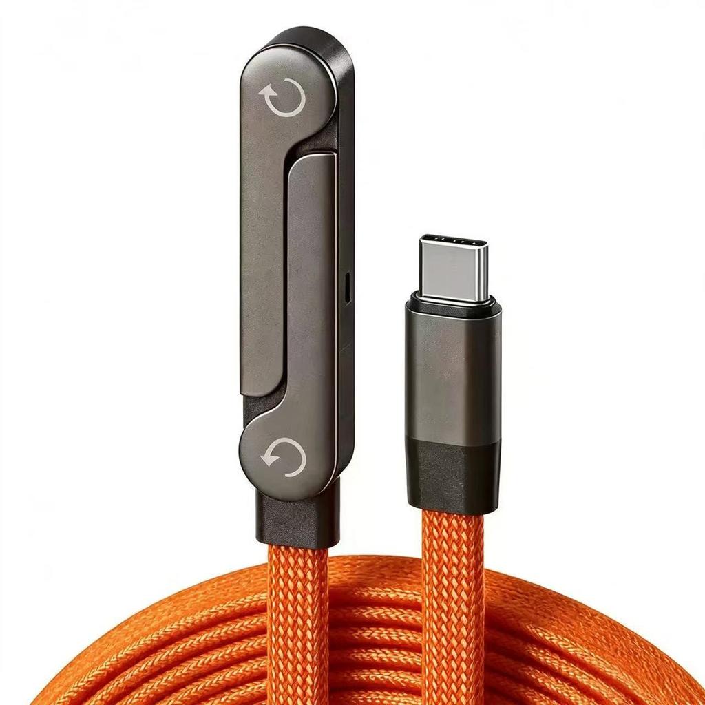 240W Foldable Phone Holder & Fast Charging Data Cable for Apple, Huawei, Type-C Devices