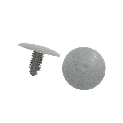 ACROPIX Rivet Fastener Retainer Push Clip Nylon Door Fender Bumper Universal 6mm Gray 50pcs