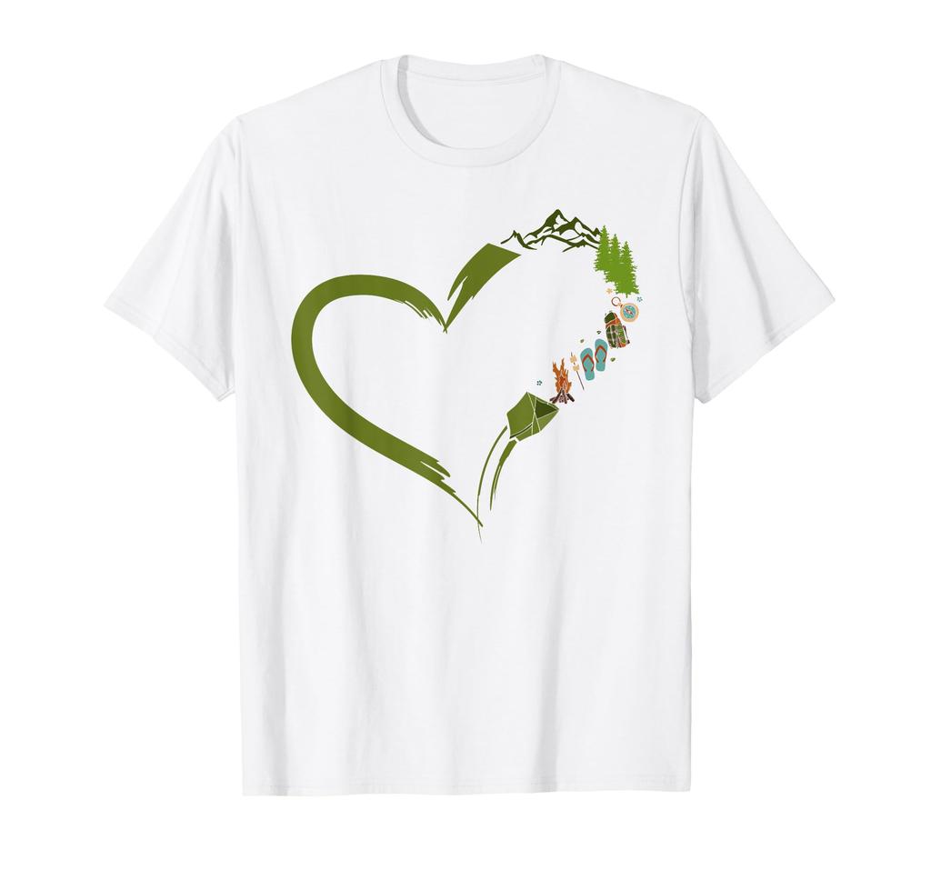 Camping Gear Camper Heart Tent T-Shirt