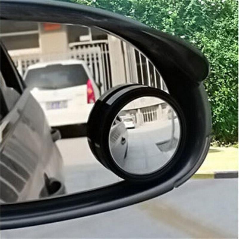 2Pc Rotate 360 Degrees Car Exterior Auto Rearview Mirrors Universal Blind Spot Rear View Mirror