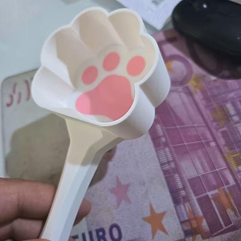 Cute Paw Shaped Pet Food Scoop Plastic Feeding Tool for Cat & Dog Dedicated Home Pet Supplies Organizer Scoop Tools Pet Supplies