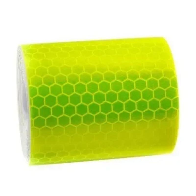 

5 см * 100 см светоотражающая лента для автомобиля, предупреждающая о безопасности, наклейка для украшения автомобиля, защитная светоотражающая лента, пленка для авто и мотоцикла 5cm*1M-yellow,1pc