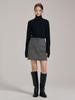 NOUVE Wool Mini Skirt - Charcoal