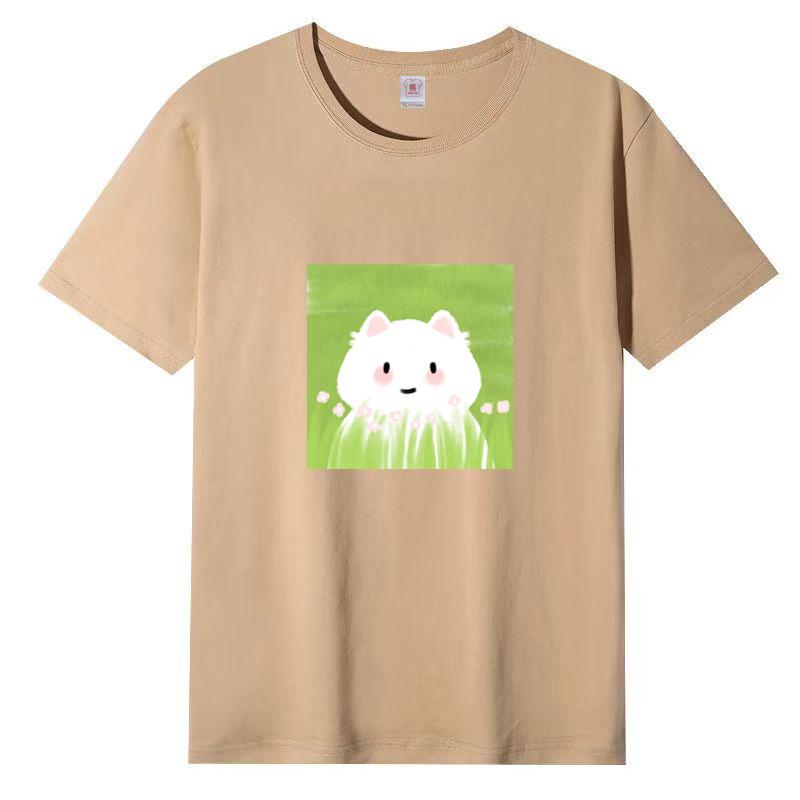 Summer New Short-sleeved T-shirt Female Loose Korean Women Cartoon Printing Half-sleeved Blouse