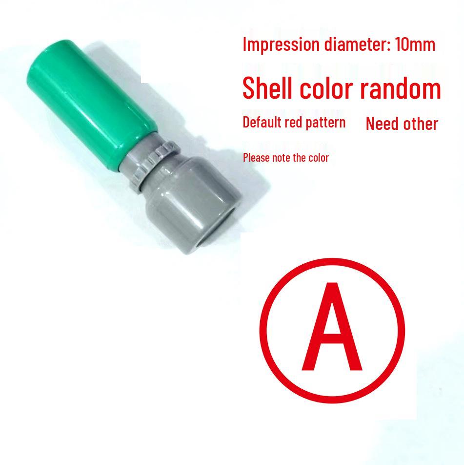 10mm Lichtempfindliches Stempelset: Vollständiges englisches Alphabet & Zahlen 0-9, Perfekt für Lehrer & Nummerierungsaufgaben, Kleine Größe