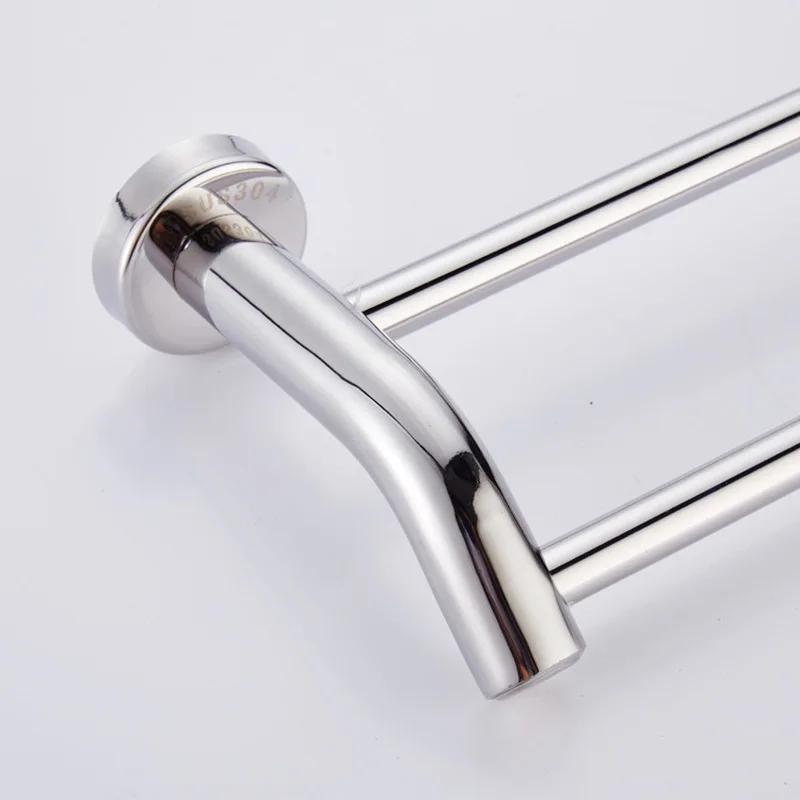 Portasciugamani doppio da parete da 40/50/60 cm, portasciugamani da bagno in acciaio inox, portasciugamani da bagno