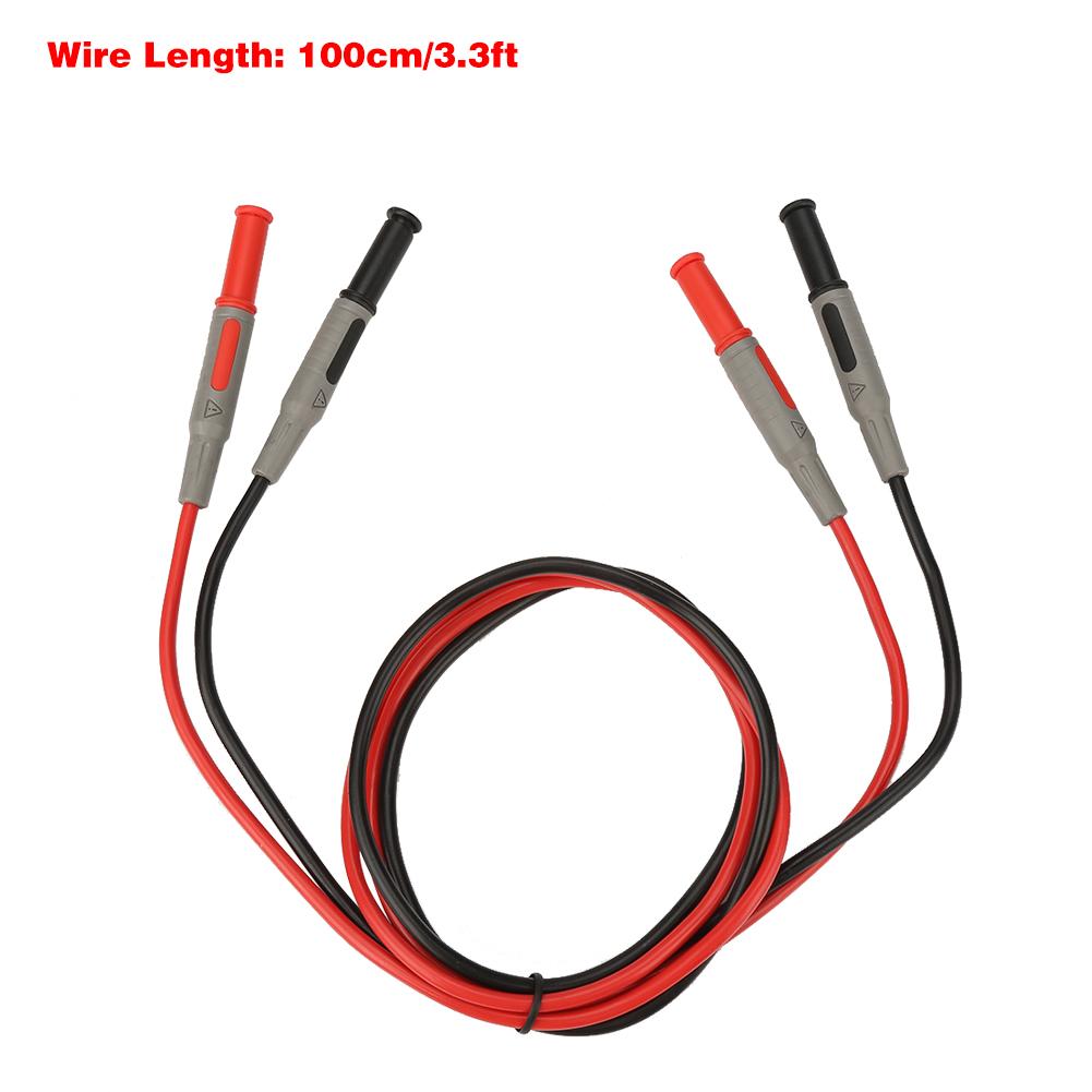 P1032 4mm Banana Plug Test Line Injection Molded Straight to Straight Multimeter Wire Cable