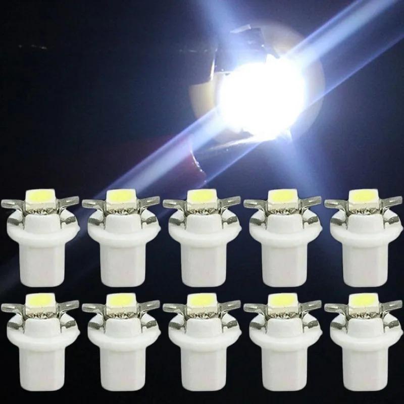 T5 LED Car Bulbs B8.5d Auto Car Dashboard Speed Lights Bulb Car Interior Lamp Accessories Dashboard Side Switch Lamps 12V