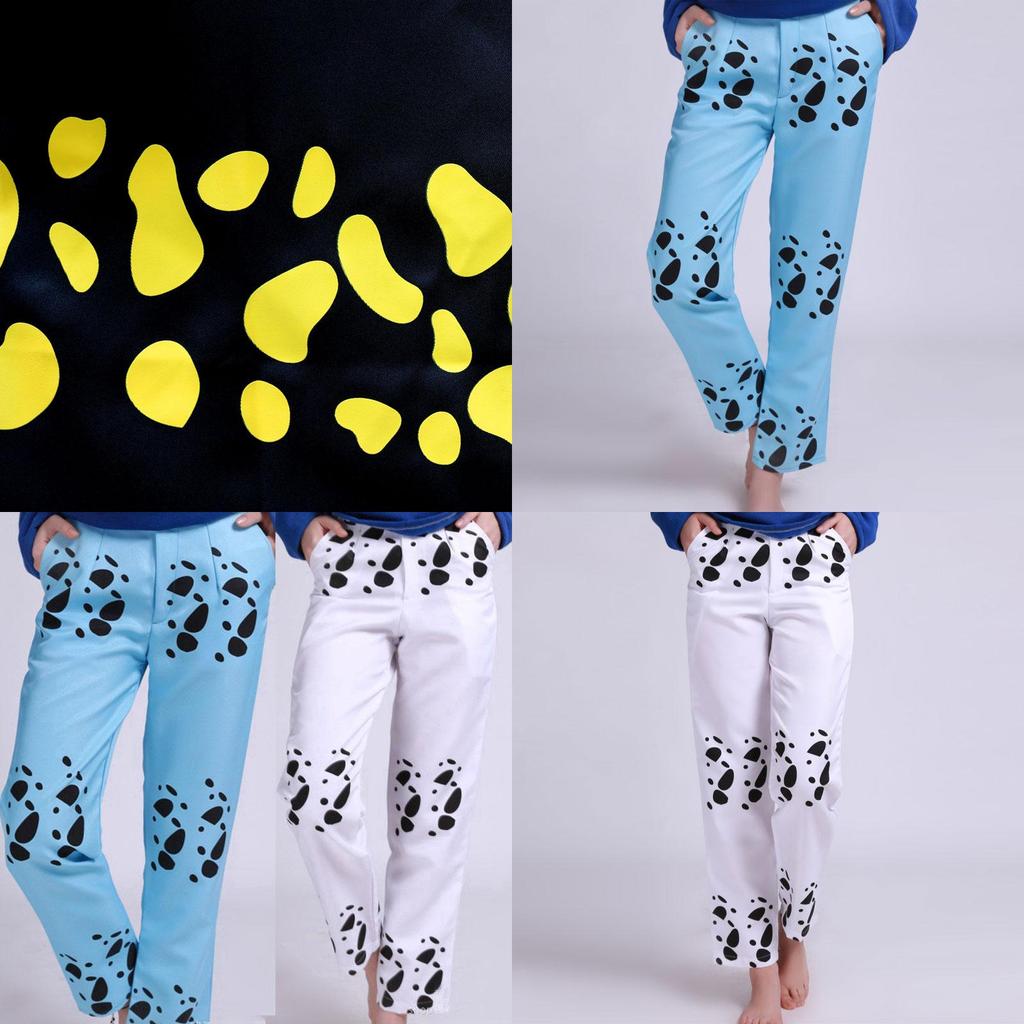 Exquisite One Piece Trafalgar Law Cosplay Costume Set With Cloak Pants And Hat