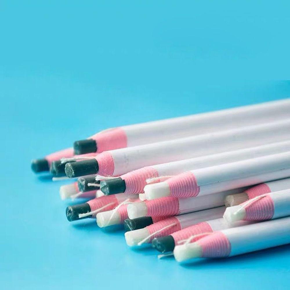 12PCS/Caixa Giz de Alfaiate Sem Corte Patchwork Lápis de Tecido Novo Giz de Costura para Vestuário