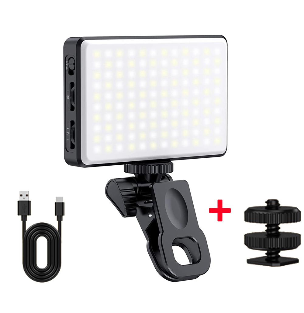 

Светодиодная селфи-лампа для телефона, заполняющая лампа 120 светодиодов, 3000 мАч, перезаряжаемая портативная видеолампа для видеоконференций Tiktok Vlog, селфи