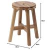 IKEA SKOGSTA: Acacia wood stool (003.054.78)