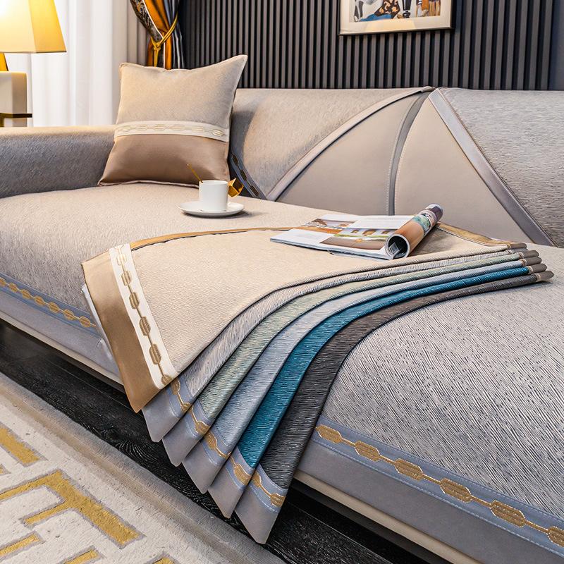

New light luxury modern high-end four-season universal backrest cover cloth cushion sofa cover dustproof